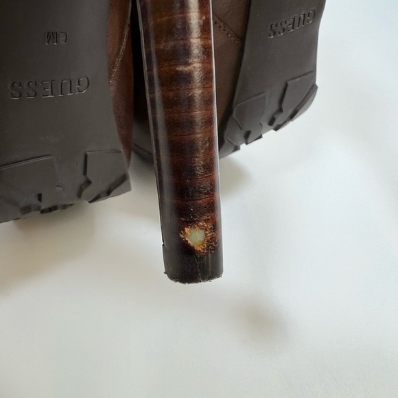 Guess Ivorie Brown Booties Size 6 - Picture 3 of 16